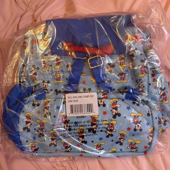 Disney Mickey Mouse Blue Backpack SCL NWT - Picture 3 of 3